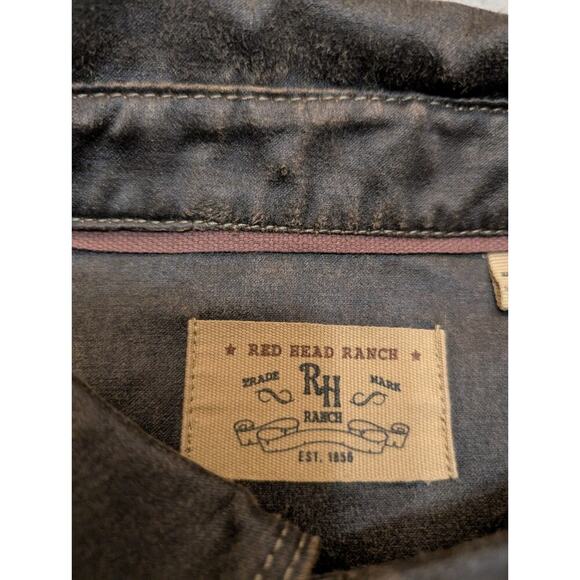Red Head Ranch Willow Springs Snap Front Shirt Jacket Mens XL Brown Chore Work - Picture 3 of 8